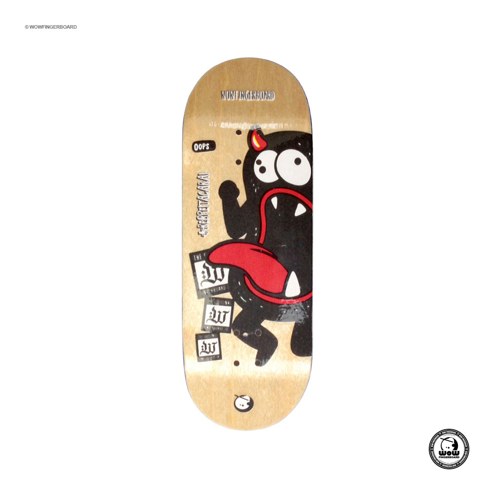 Wow Fingerboard Deck Respeita Oops 33.6mm
