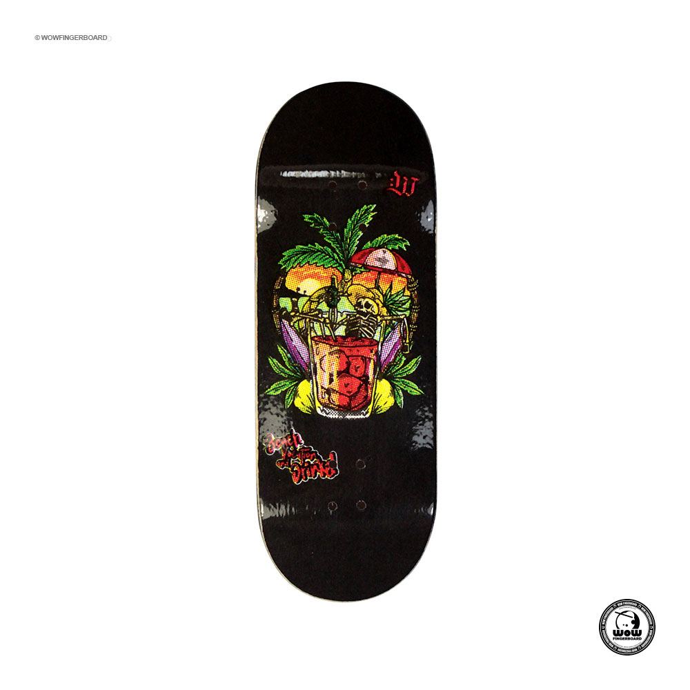 Wow Fingerboard Deck The Drinks 33.6mm