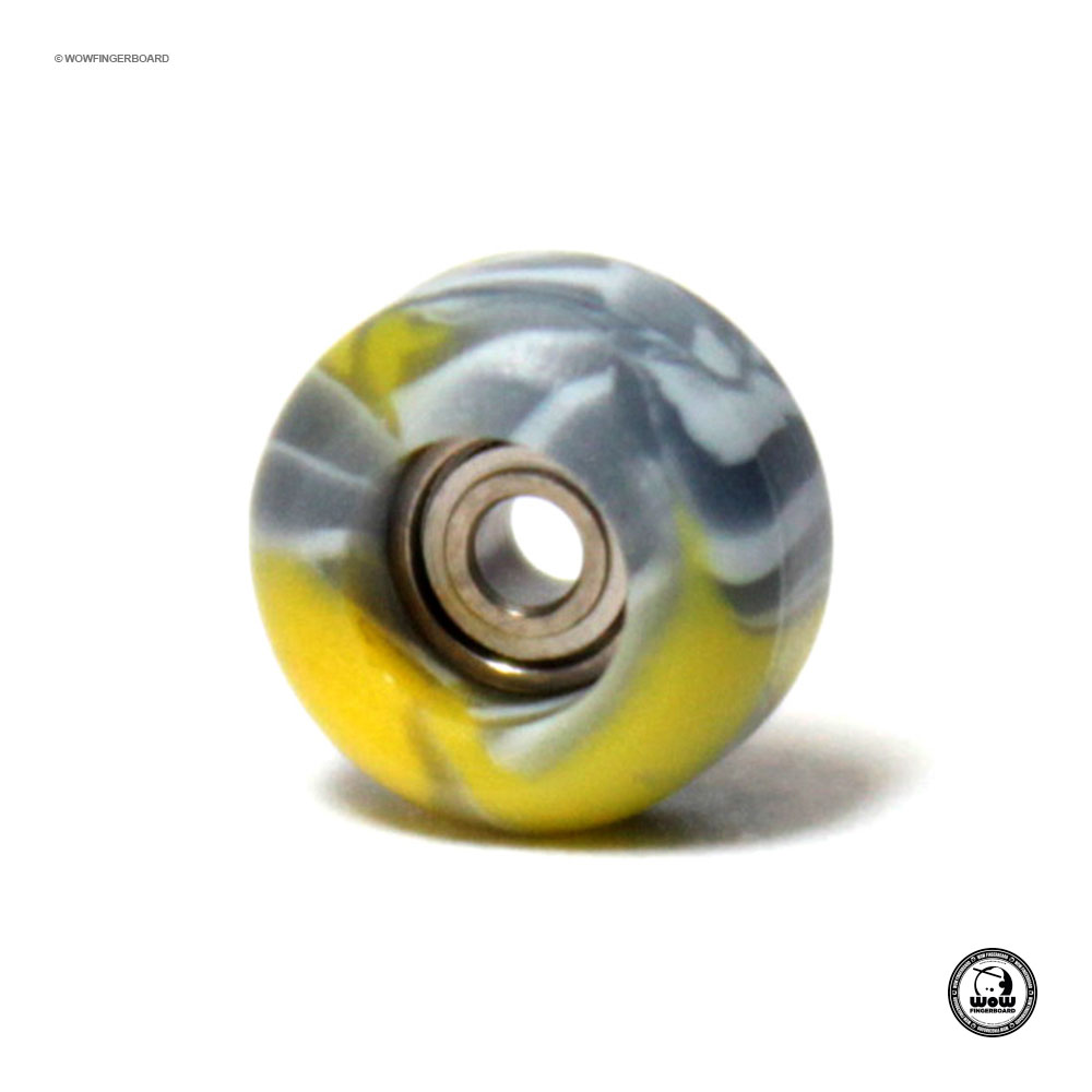 Roda CNC Swirl Amarela