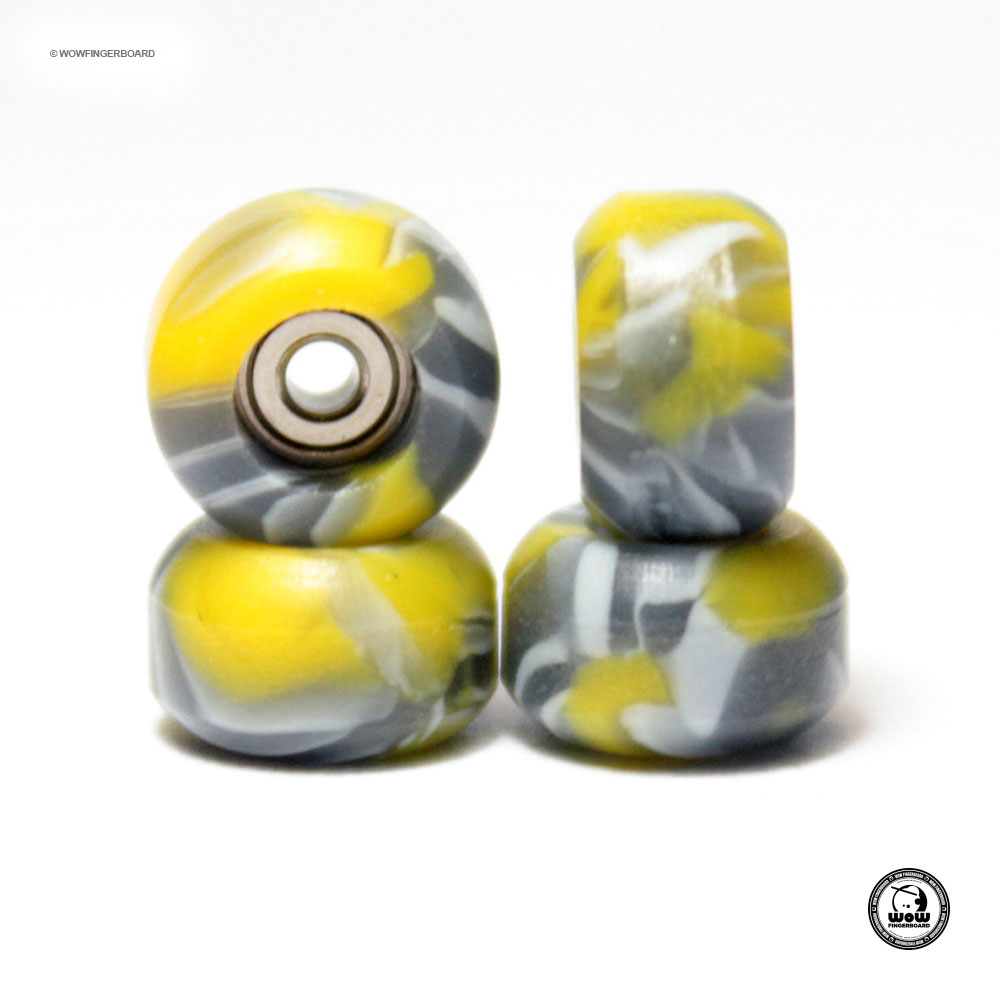 Roda CNC Swirl Amarela