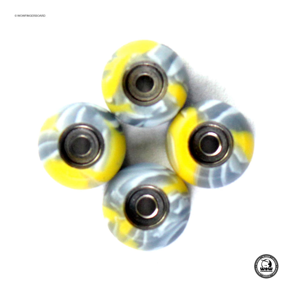 Roda CNC Swirl Amarela