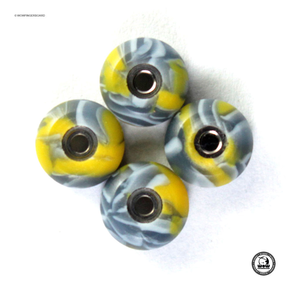 Roda CNC Swirl Amarela