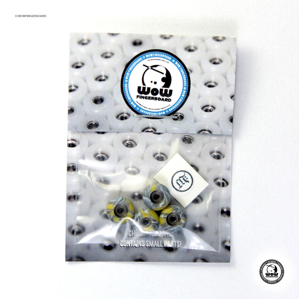 Roda CNC Swirl Amarela