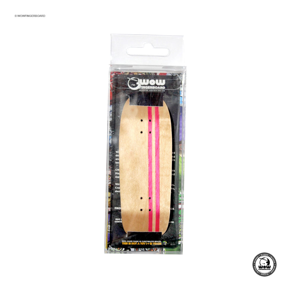 Wow Fingerboard Deck Limited Edition (Bowl) Split Ply Pink