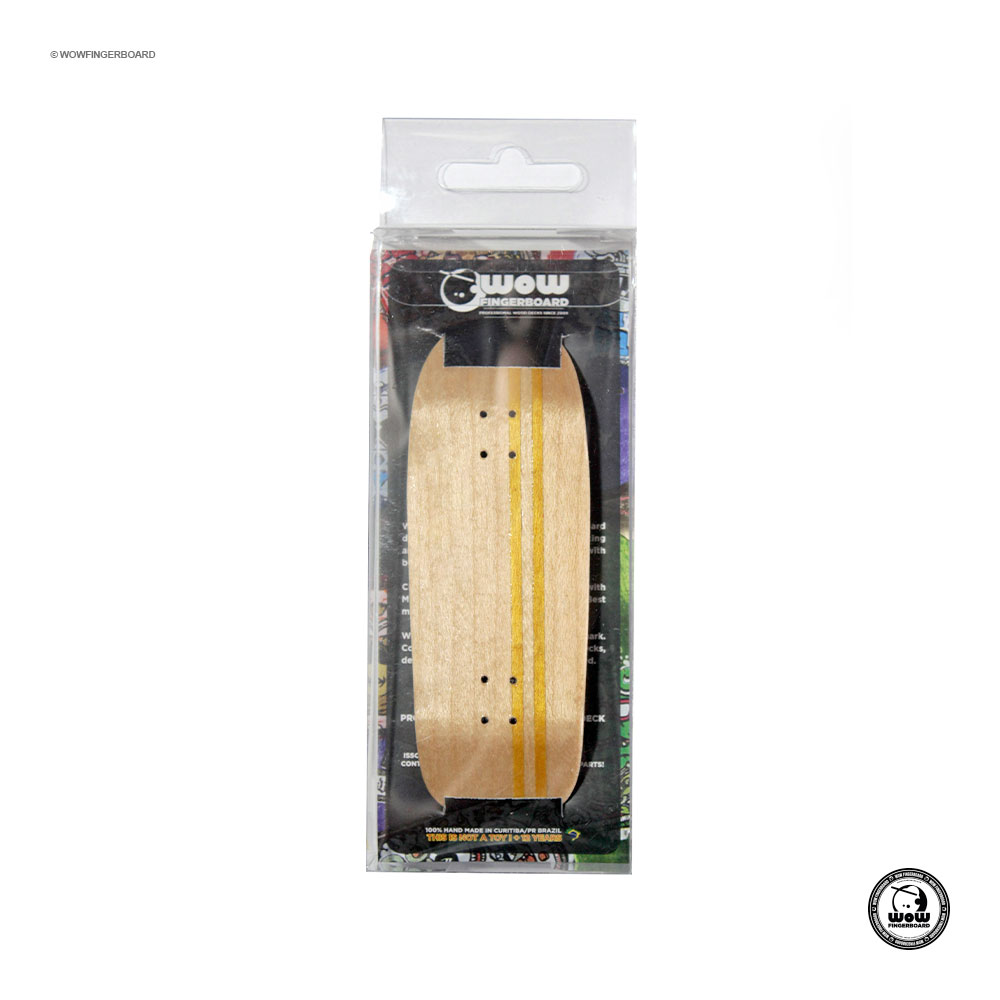 Wow Fingerboard Deck Limited Edition (Bowl) Split Ply Yellow