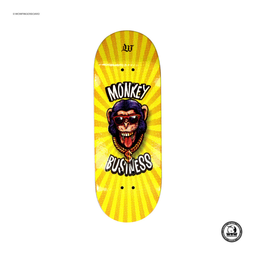 Wow Fingerboard Deck Business Monkey 33.6mm