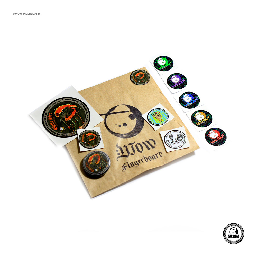 Wow Fingerboard Sticker Pack Ghetto Bird Crew