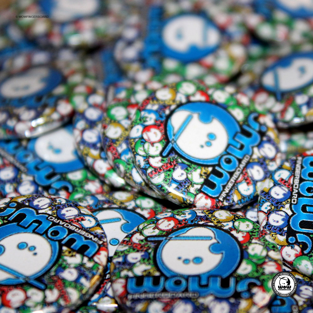 Wow Fingerboard Sticker Pack Mini Logo