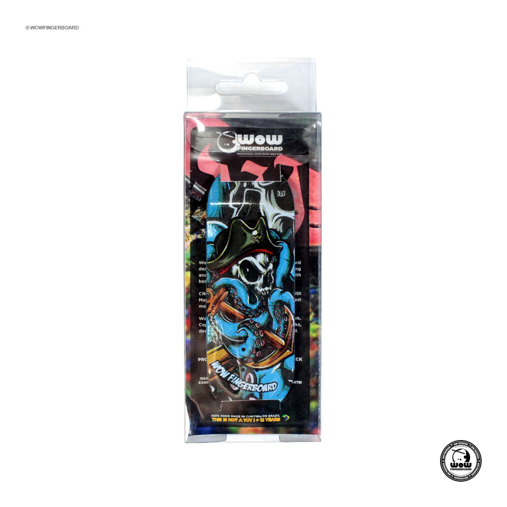 Wow Fingerboard Deck Octopus Blue
