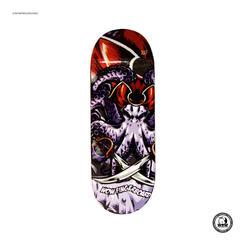 Wow Fingerboard Deck Octopus Purple 33.6mm