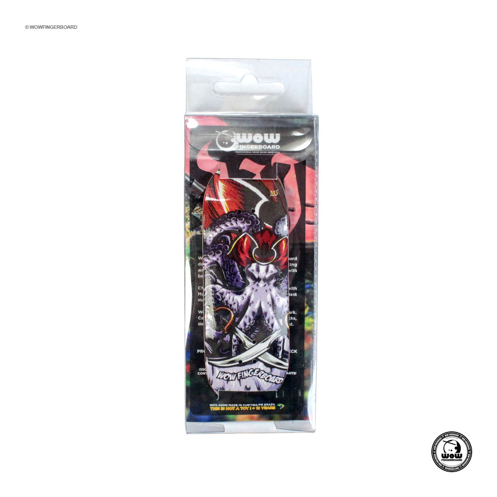 Wow Fingerboard Deck Octopus Purple