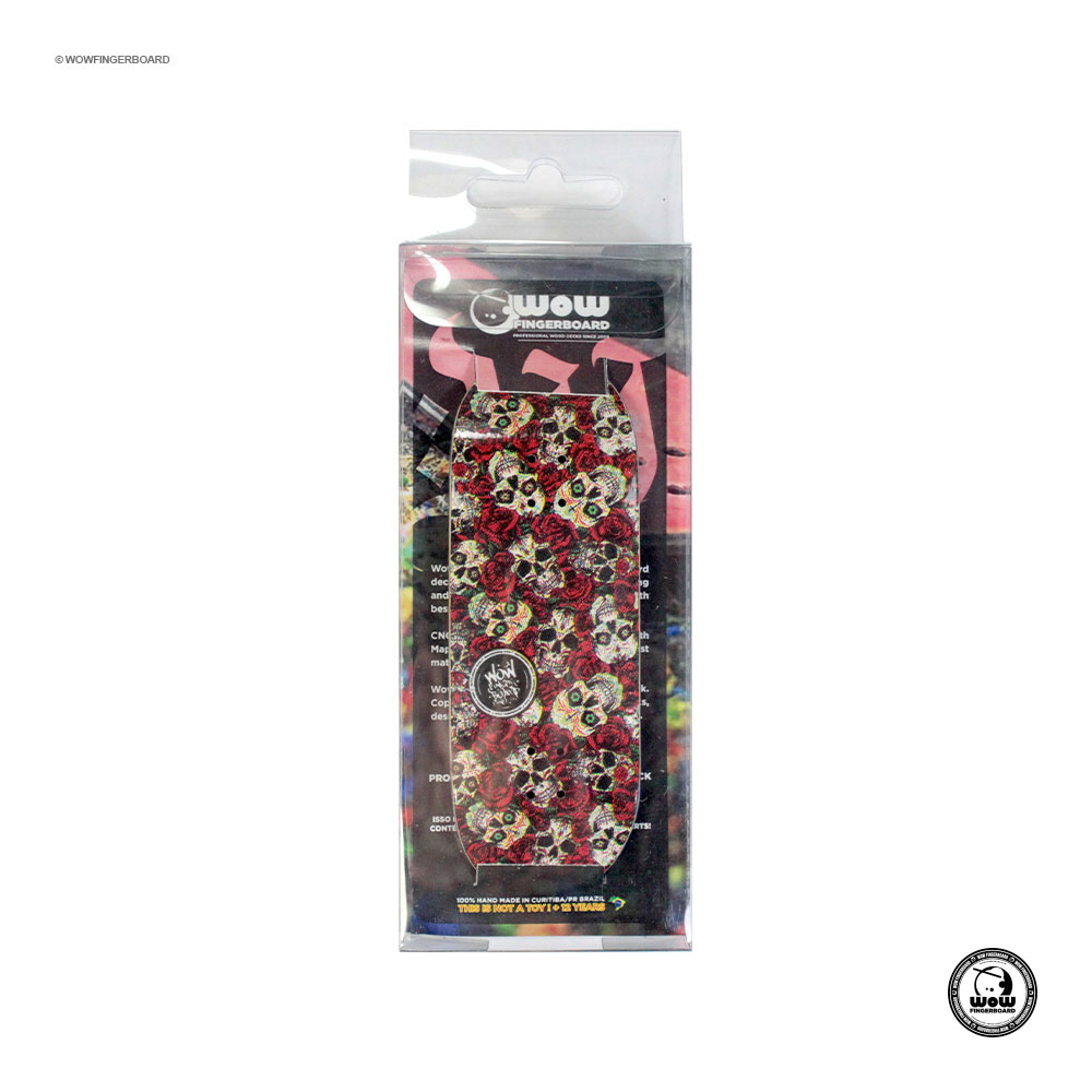 Wow Fingerboard Deck Pads Zombie Skull Roses