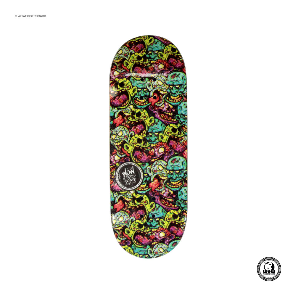 Wow Fingerboard Deck Pads Zombie 33.6mm