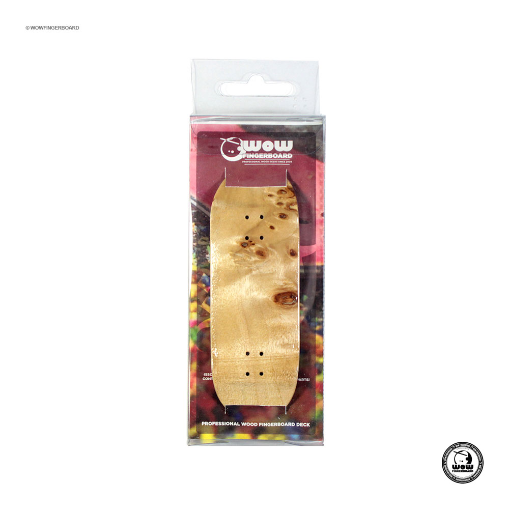 Wow Fingerboard Deck Exotic Rádica Pioppo