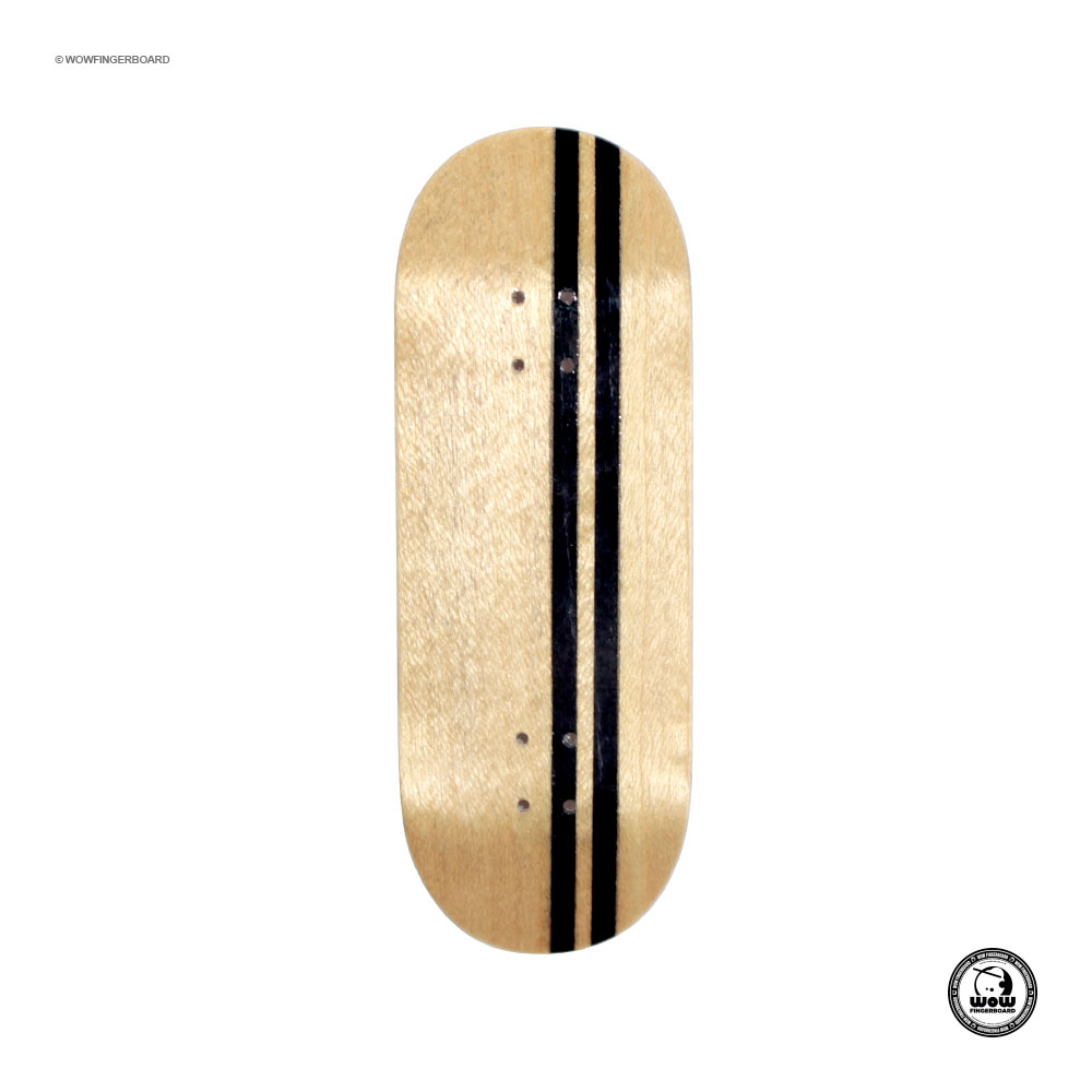 Wow Fingerboard Deck Limited Edition (Street) Split Ply Black