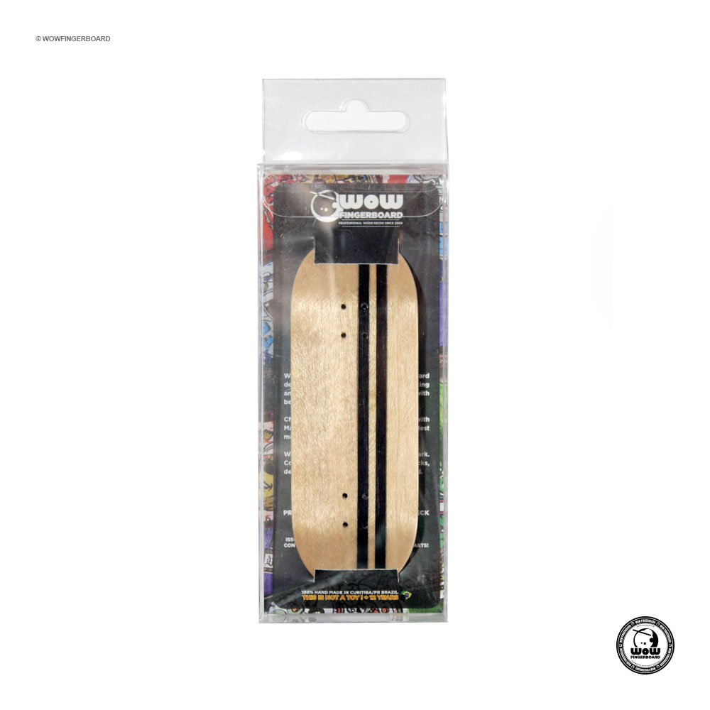 Wow Fingerboard Deck Limited Edition (Street) Split Ply Black