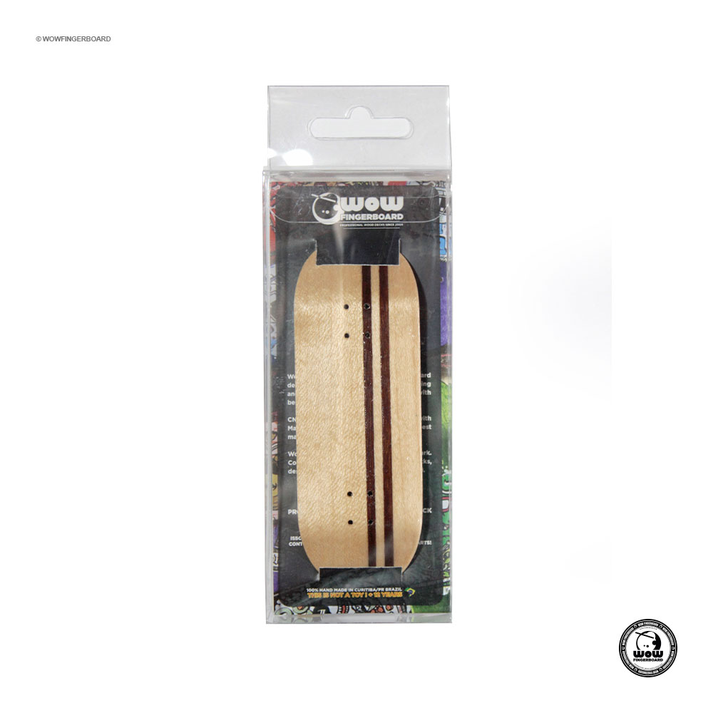 Wow Fingerboard Deck Limited Edition (Street) Split Ply Brown