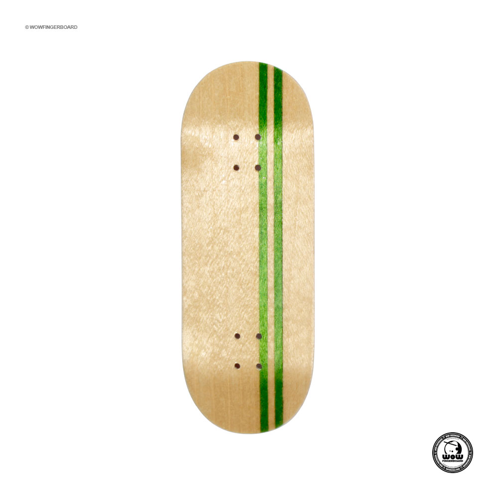 Wow Fingerboard Deck Limited Edition (Street) Split Ply Green