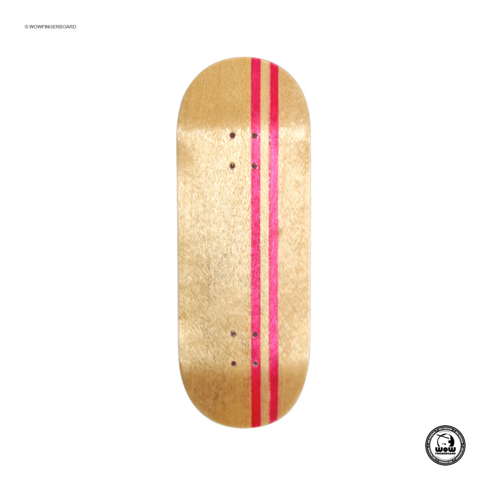 Wow Fingerboard Deck Limited Edition (Street) Split Ply Pink