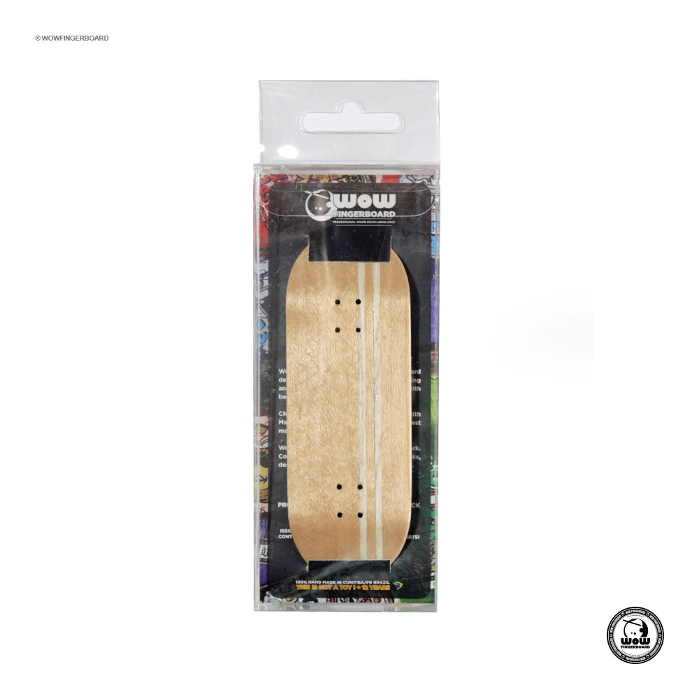 Wow Fingerboard Deck Limited Edition (Street) Split Ply White