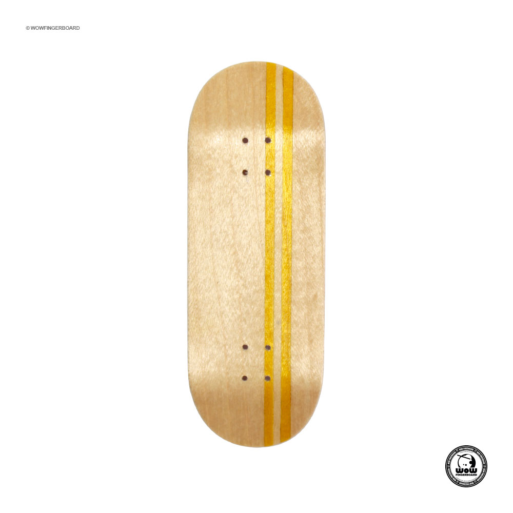 Wow Fingerboard Deck Limited Edition (Street) Split Ply Yellow