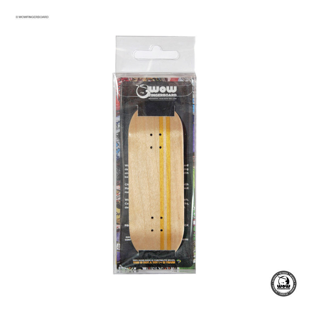 Wow Fingerboard Deck Limited Edition (Street) Split Ply Yellow