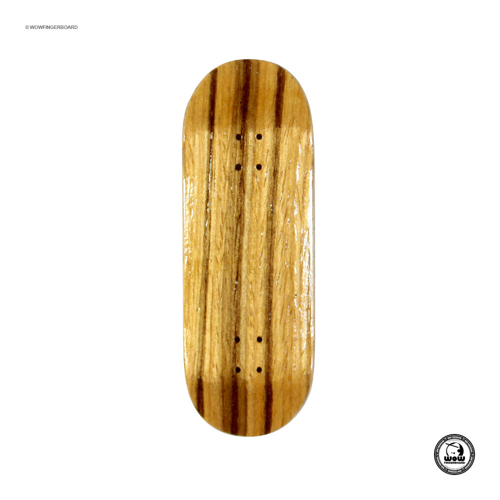 Wow Fingerboard Deck Exotic Zebrano 33.6mm