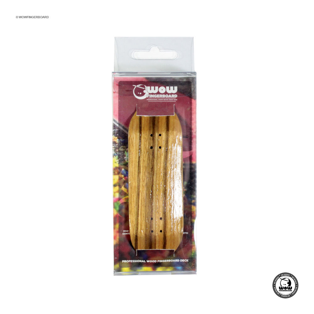 Wow Fingerboard Deck Exotic Zebrano
