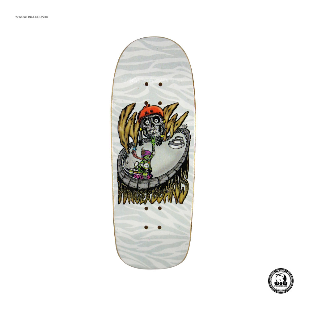 Wow Fingerboard Deck Bowl Skull